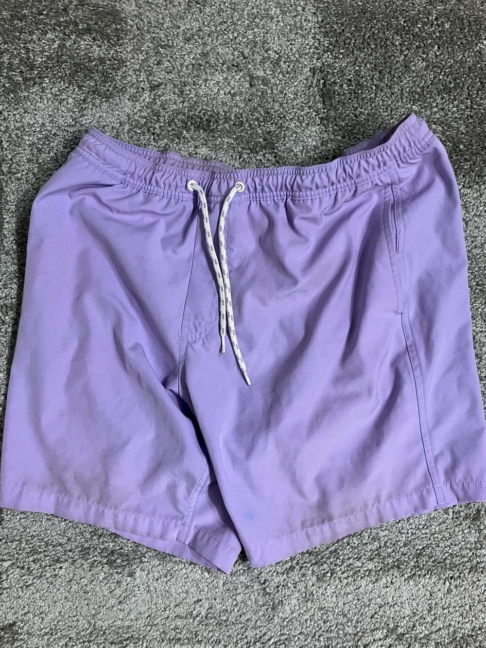 GAP Lavender Elastic Waist Swim Shorts with White Mesh Lining